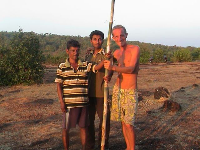 Bambusschneider in Goa (Indien)